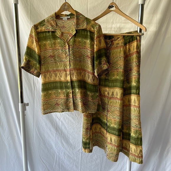Vintage Nine West Silk Skirt - Size 6